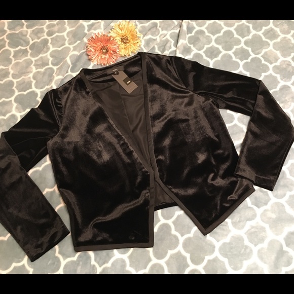 Mossimo Supply Co. Sweaters - Dressy Black Velvet Cardigan Mossimo Supply Co. Sweaters - Dressy Black Velvet Cardigan